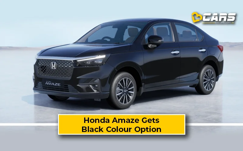 Honda Amaze Gets New Black Colour Options – Prices, Features & Details