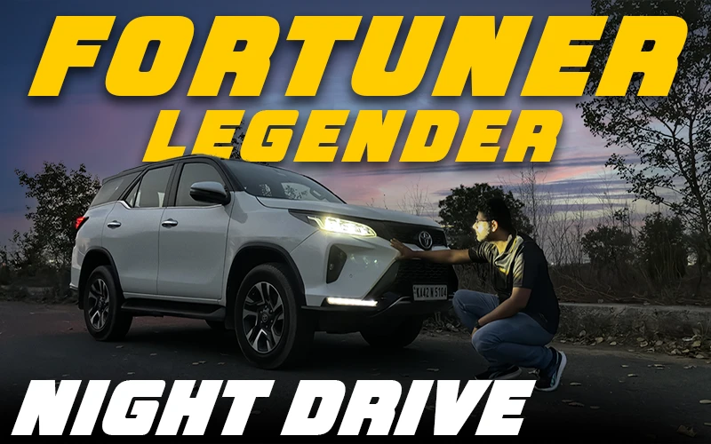Toyota Fortuner Legender Headlamps & Parking Camera Review At Night | The Sensible Review | Apr 2024