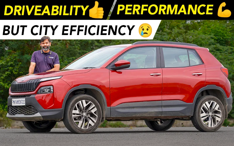Best German Car w/ 1.0L Turbo Petrol Engine | Skoda Kylaq Real-world Mileage Test & Detailed Review