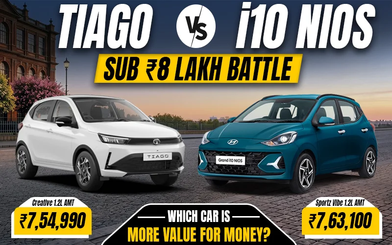 Best Automatic Hatchback Under ₹8 Lakhs? Tiago Vs Grand i10