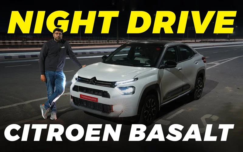 Citroën Basalt Night Drive Review | Headlamps & Parking Camera Effectiveness | Feb 2025