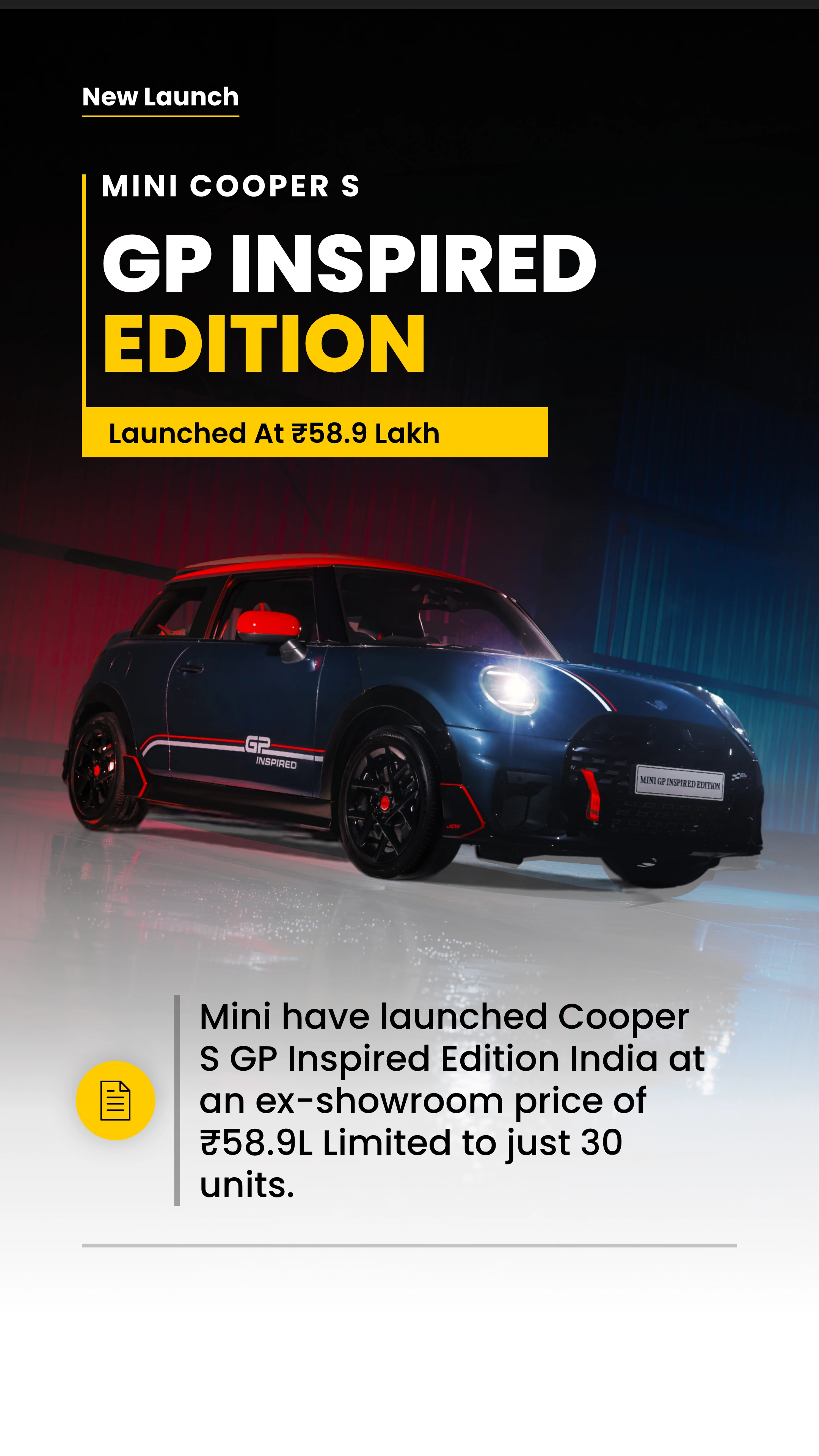 Mini Cooper S GP Edition